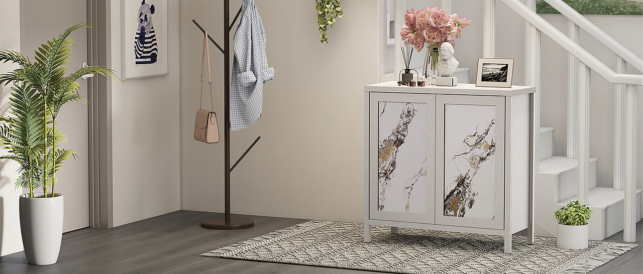 亚马逊双门边柜