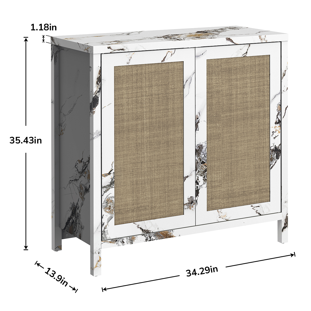 亚马逊双门边柜