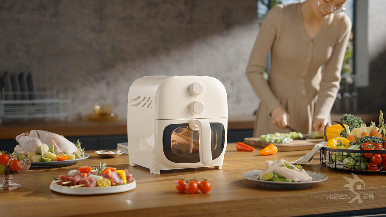 SUPOR苏泊尔空气炸锅|炸烤箱|蒸汽炸锅|免油光波炸锅（图ZNDAwMDIwMTk2） - 产品摄影 - 站酷设计师光影在线影视原创素材 - 站酷ZCOOL