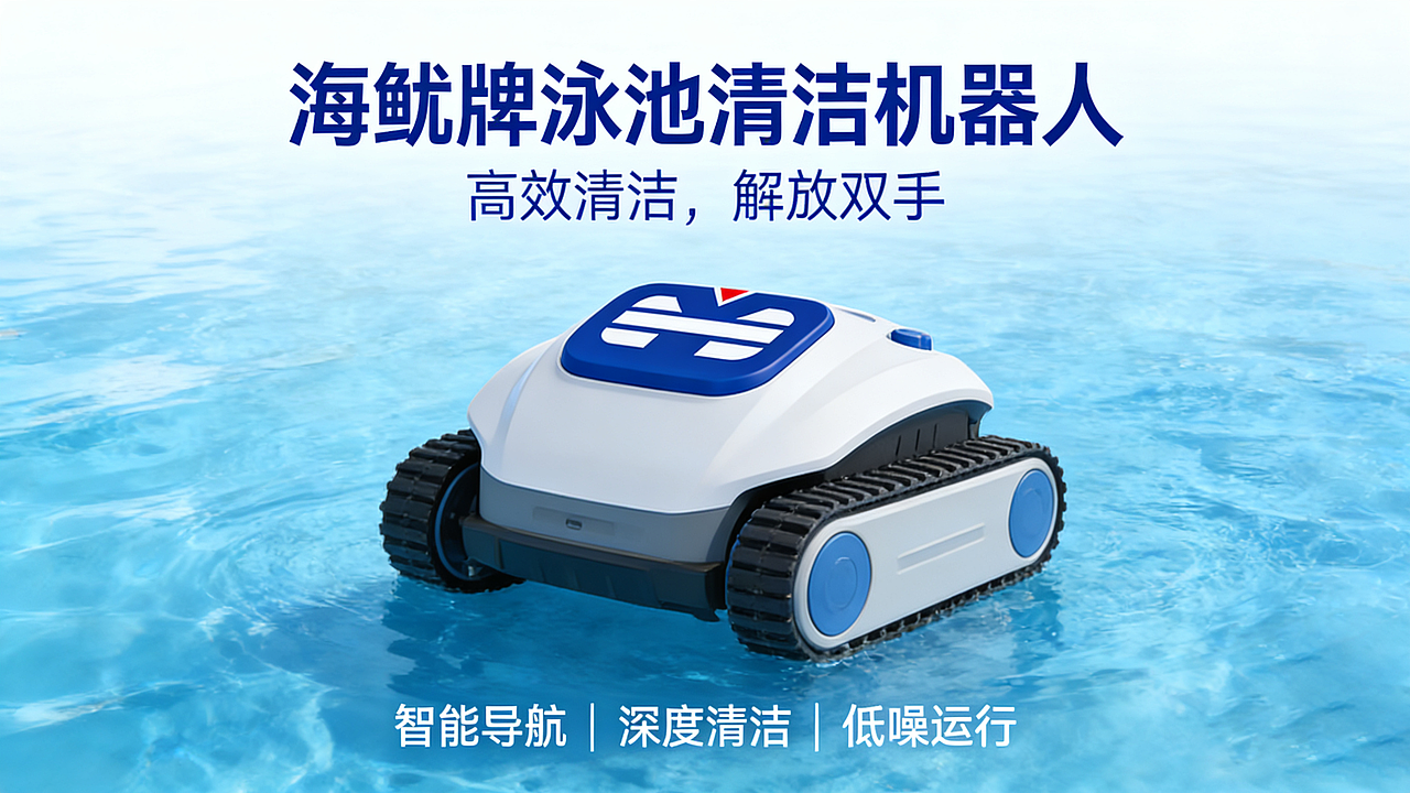 LOGO 智能泳池清洁机器人自主研发销售一体化工业 logo