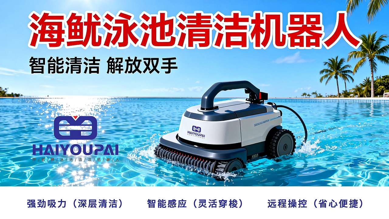 LOGO 智能泳池清洁机器人自主研发销售一体化工业 logo
