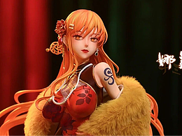 ZBrush【海贼王】国风旗袍娜美手办模型制作教程。