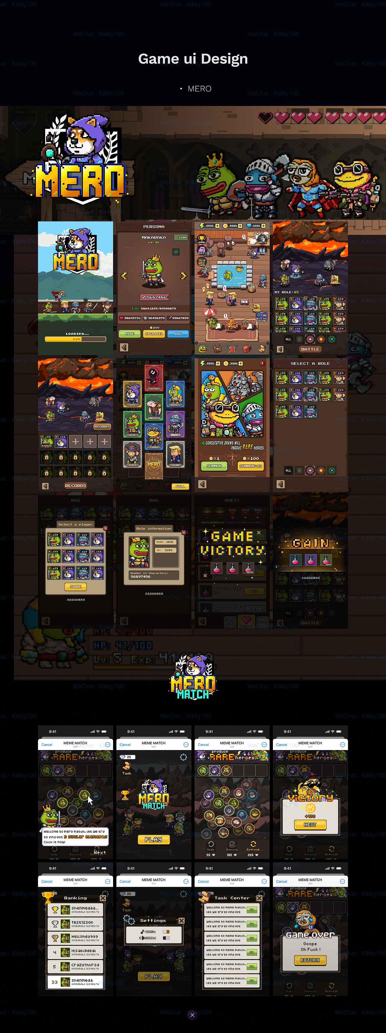 GAMEFI UI design（图ZNDAwMDM3MjQ4） - 游戏UI - 站酷设计师KKKIKKY原创素材 - 站酷ZCOOL