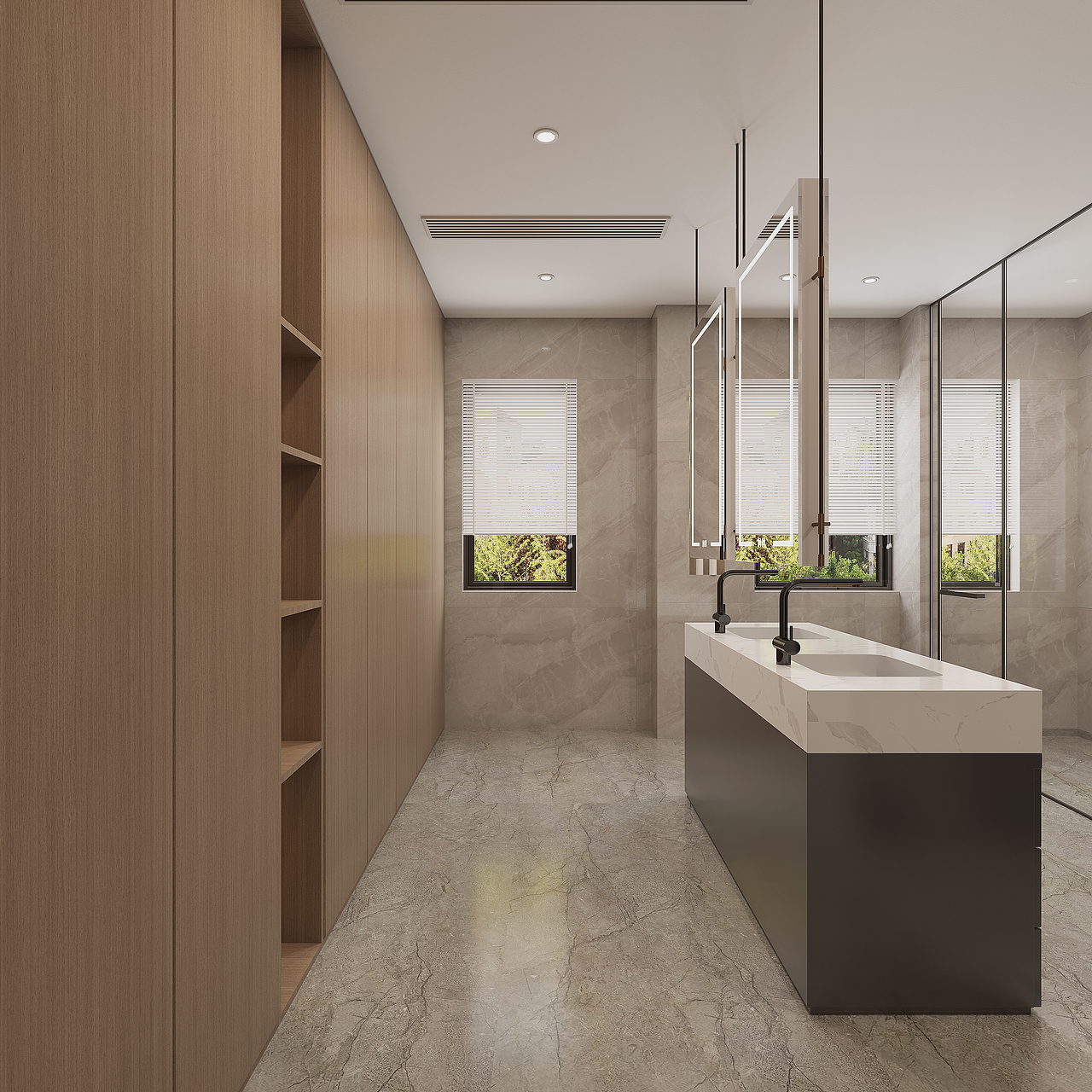 现代大平层效果案例