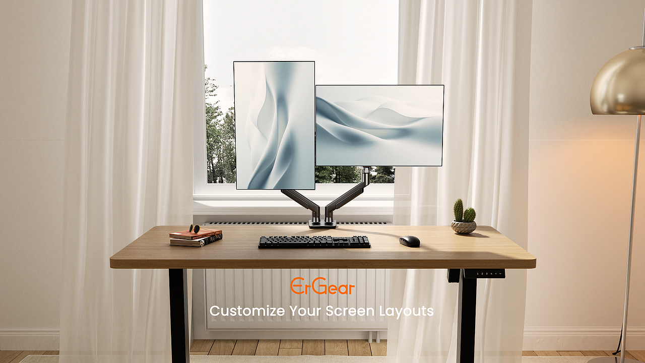 双臂气弹簧显示器支架（图ZNDAwMDQ2OTg0） - 产品 - 站酷设计师动态小玉米原创素材 - 站酷ZCOOL