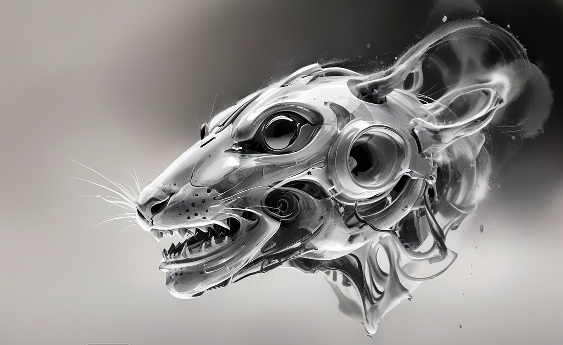 水墨幻境:机甲兽头