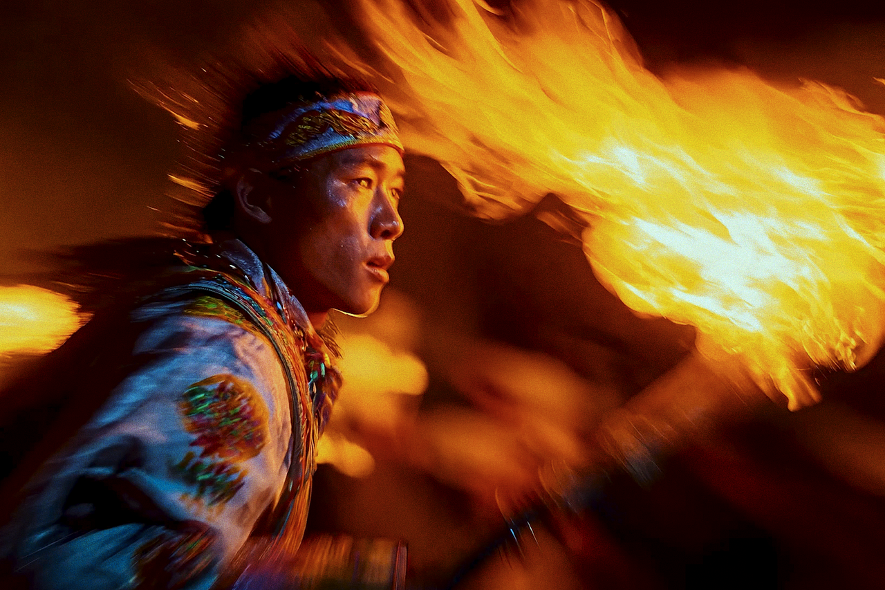 中国非遗AI短片《火焰是人类唯一的誓言》