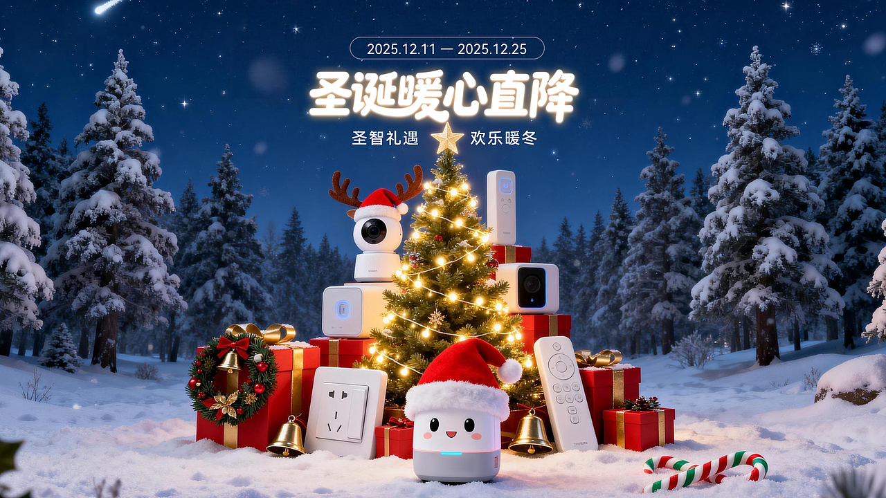 10秒搞定圣诞活动海报KV（附提示词）（图ZNDAwMDQ3OTk2） - AI作品 - 站酷设计师小牛点点原创素材 - 站酷ZCOOL