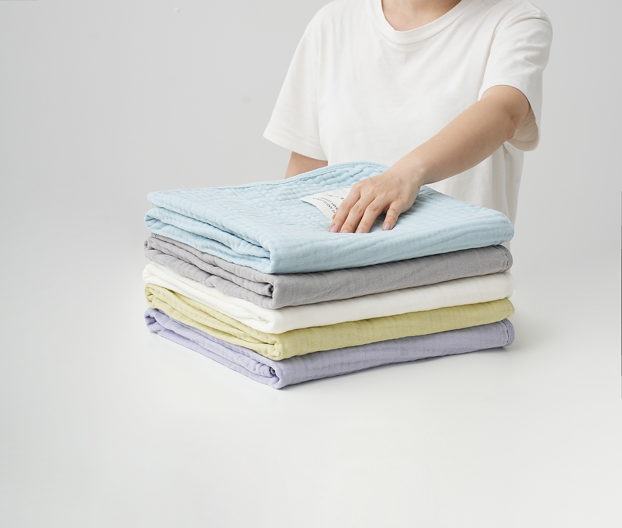 三利-纱布浴巾/棉麻混纺浴巾（图ZNDAwMDQ4ODA4） - 产品摄影 - 站酷设计师咖啡加水原创素材 - 站酷ZCOOL