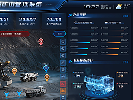 智慧矿业可视化大屏