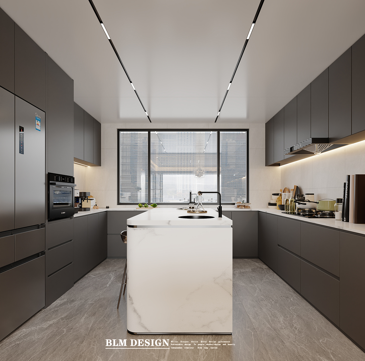 意式-白龙马效果图（图ZNDAwMDYzMjg0） - 家装设计 - 站酷设计师小鱼吐泡泡泡泡泡原创素材 - 站酷ZCOOL