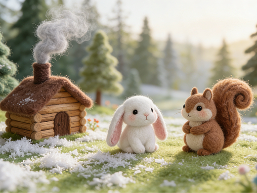 《时间之外的绒绒暖意》