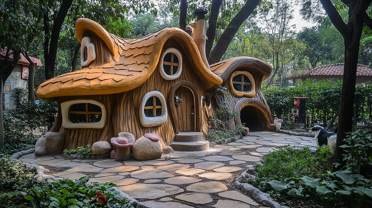 牧场里的隐秘绿洲：创新设计让卫生间秒变打卡地标（图ZNDAwMDY0MDk2） - 雕塑 - 站酷设计师曹氏文旅原创素材 - 站酷ZCOOL