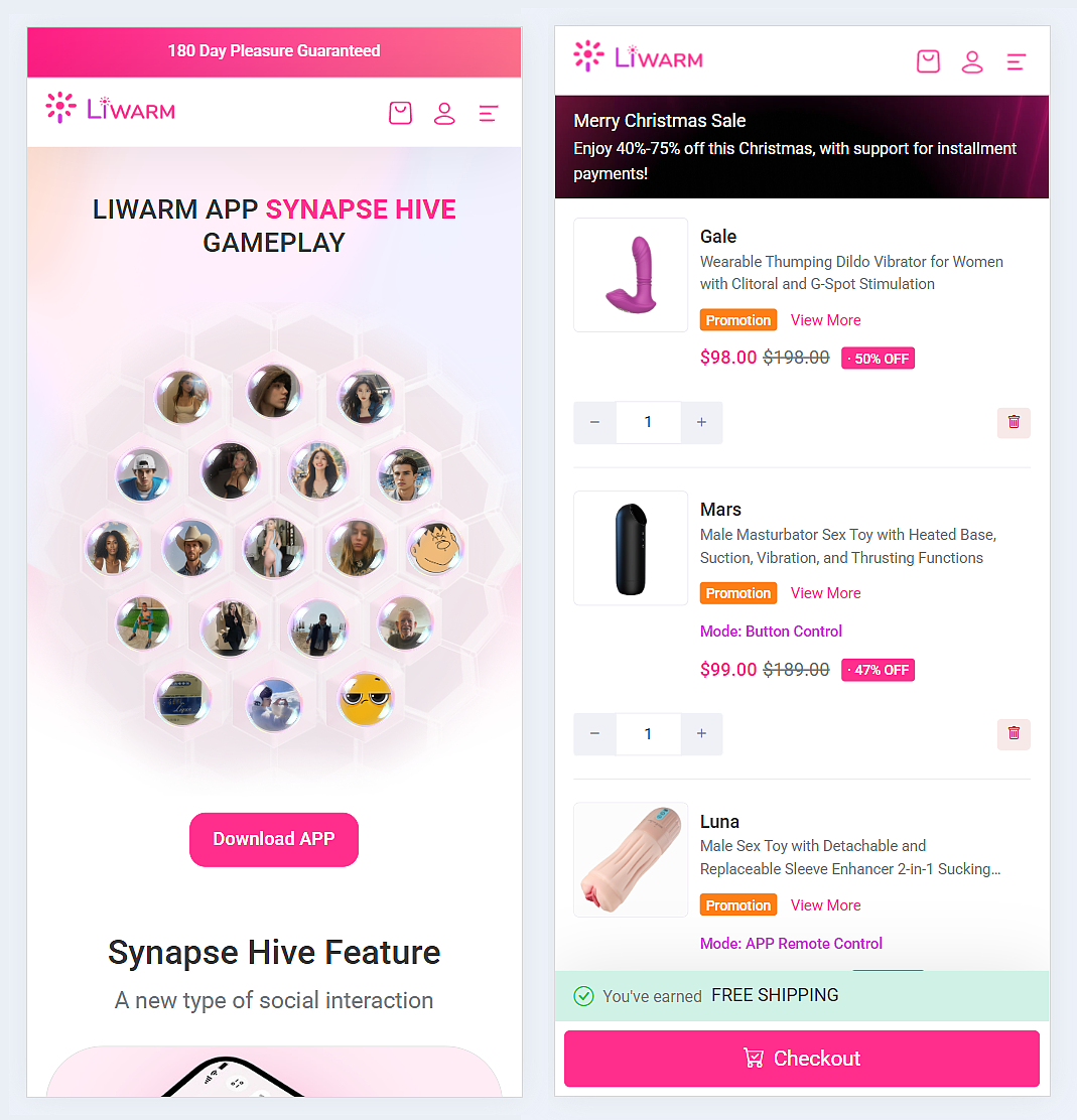 Liwarm成人用品跨境电商平台