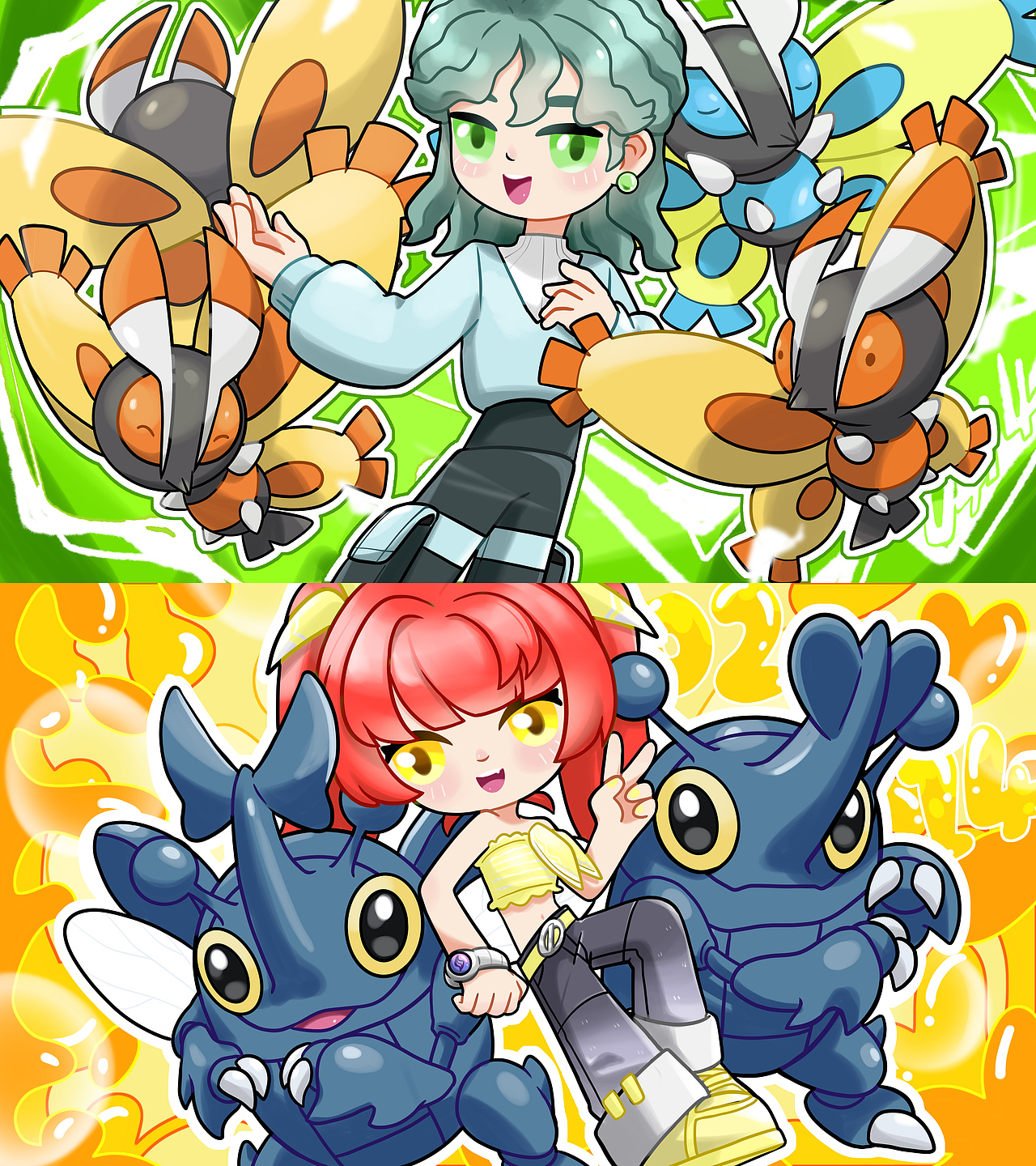 宝可梦编号生日插画