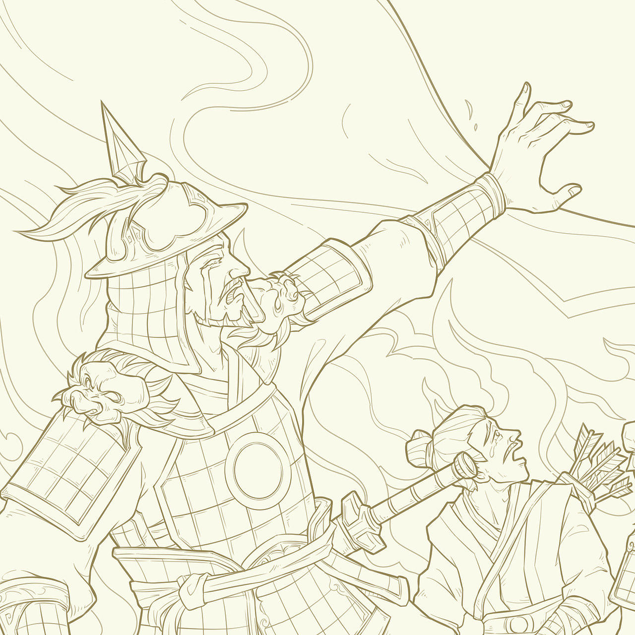 《马鞍山的传说》绘本插画设计