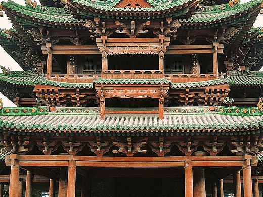 五台山泉打卡介休祆神楼