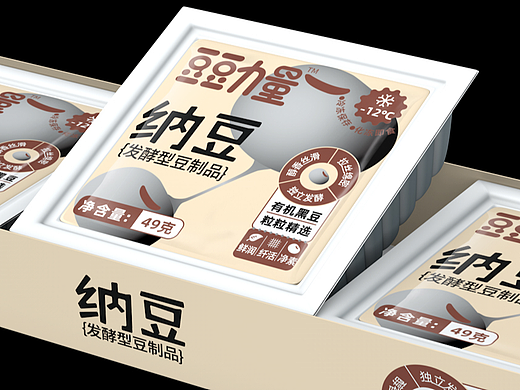 纳豆包装丨发酵食品包装丨食品包装设计丨豆制品包装