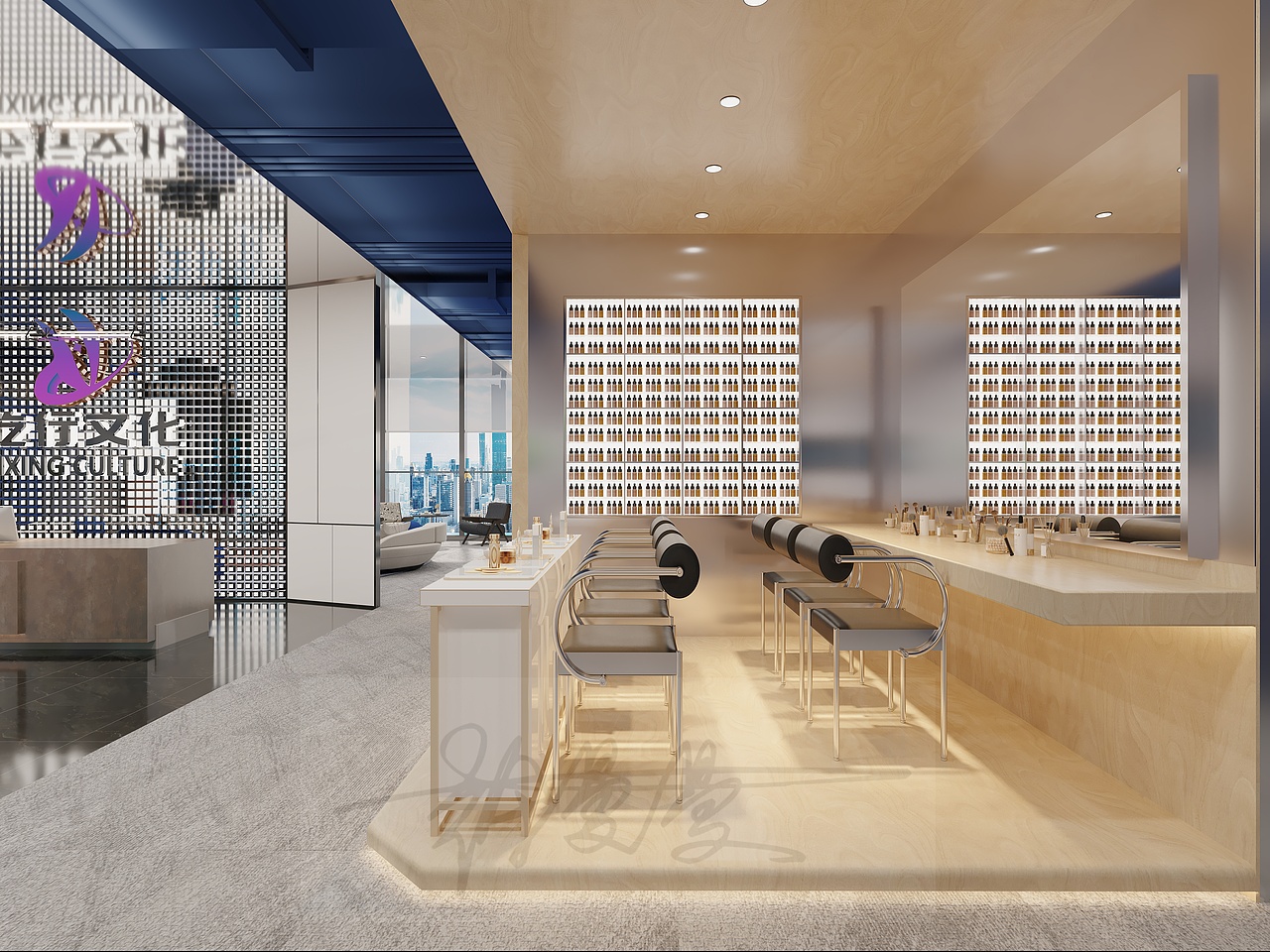 蓝色是看得见的节奏。忙而不乱,自有旋律。