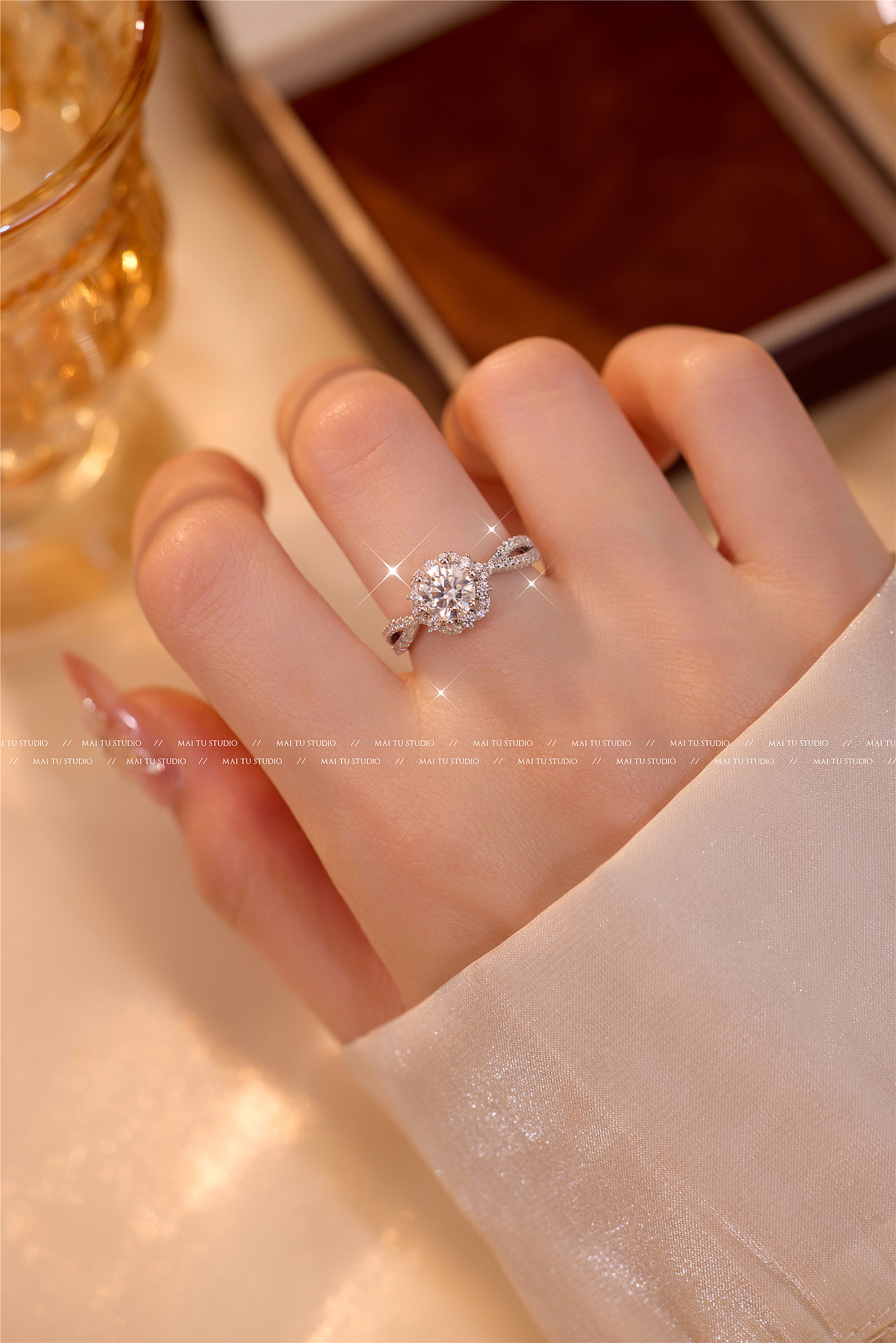 义乌戒指拍摄|珠宝饰品钻戒模特拍摄|莫桑钻饰品摄影|