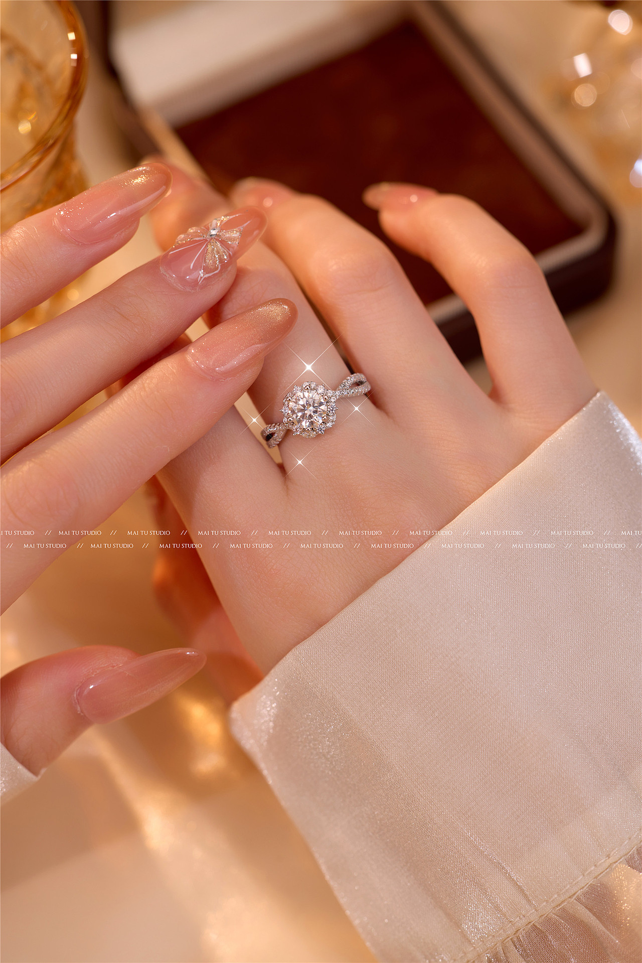 义乌戒指拍摄|珠宝饰品钻戒模特拍摄|莫桑钻饰品摄影|