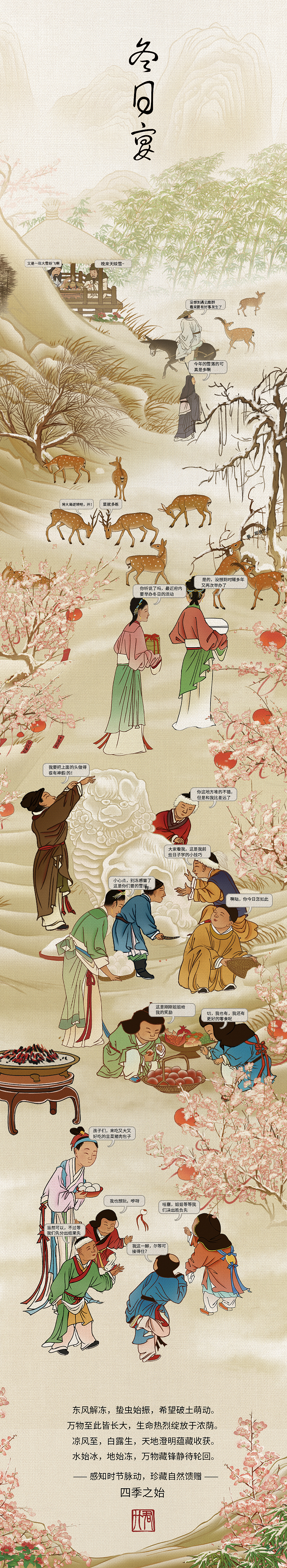插画合集｜2025 春夏秋冬集会 · 四季于此 江山如画（图ZNDAwMTAwMjQ4） - 商业插画 - 站酷设计师君竹ho原创素材 - 站酷ZCOOL
