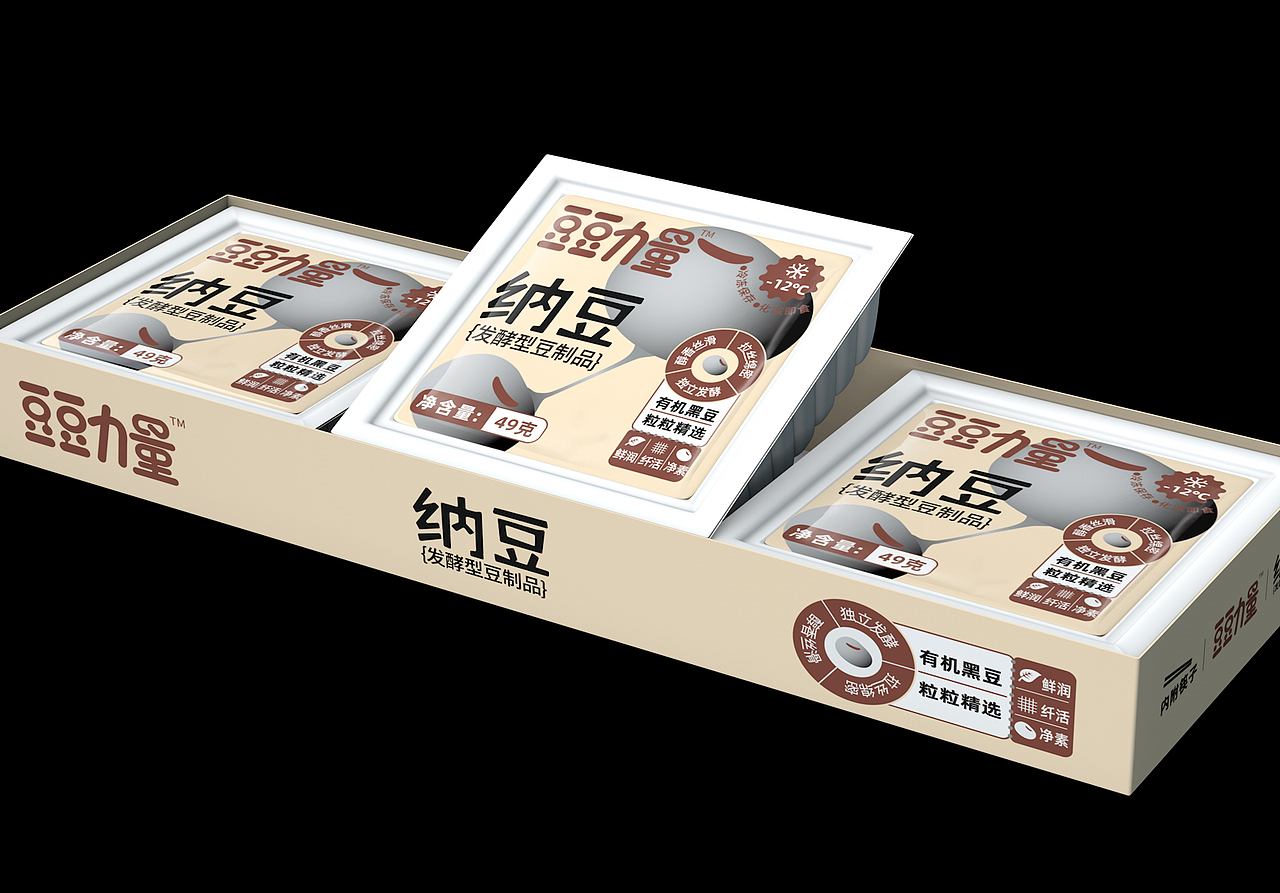 哲仕设计作品x豆豆力量纳豆包装设计