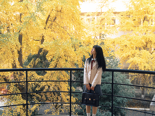 校园的秋天,是自由的风