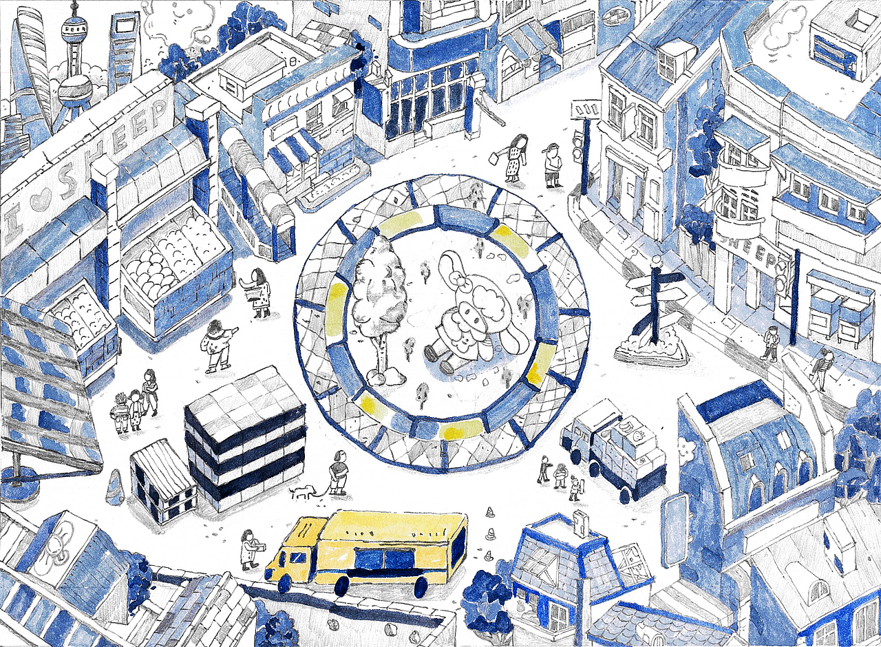 【菜市场文创】品牌|IP插画|快消品|自动铅笔插画(图ZNDAwMTA0MjQw) - 商业插画 - 站酷设计师轩大拾羊原创素材 - 站酷ZCOOL