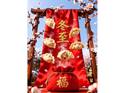 即梦AI设计创意冬至节气海报/高清冬至节气海报/AIGC