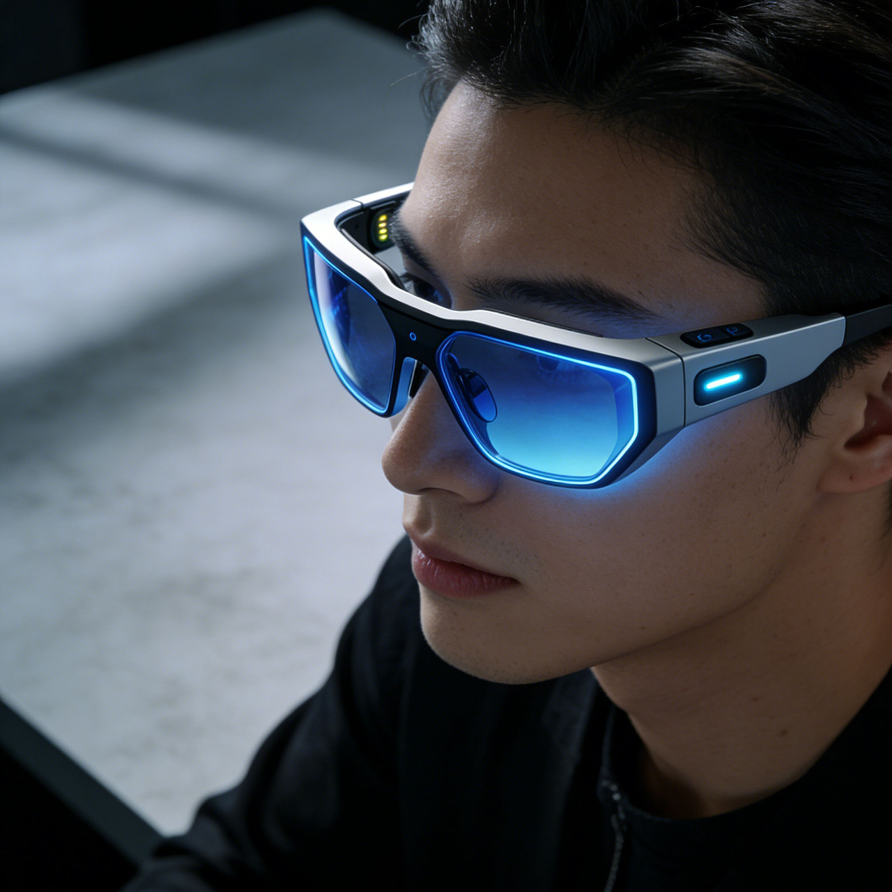光影自适应 AR 眼镜|无屏显示黑科技・极简主义美学