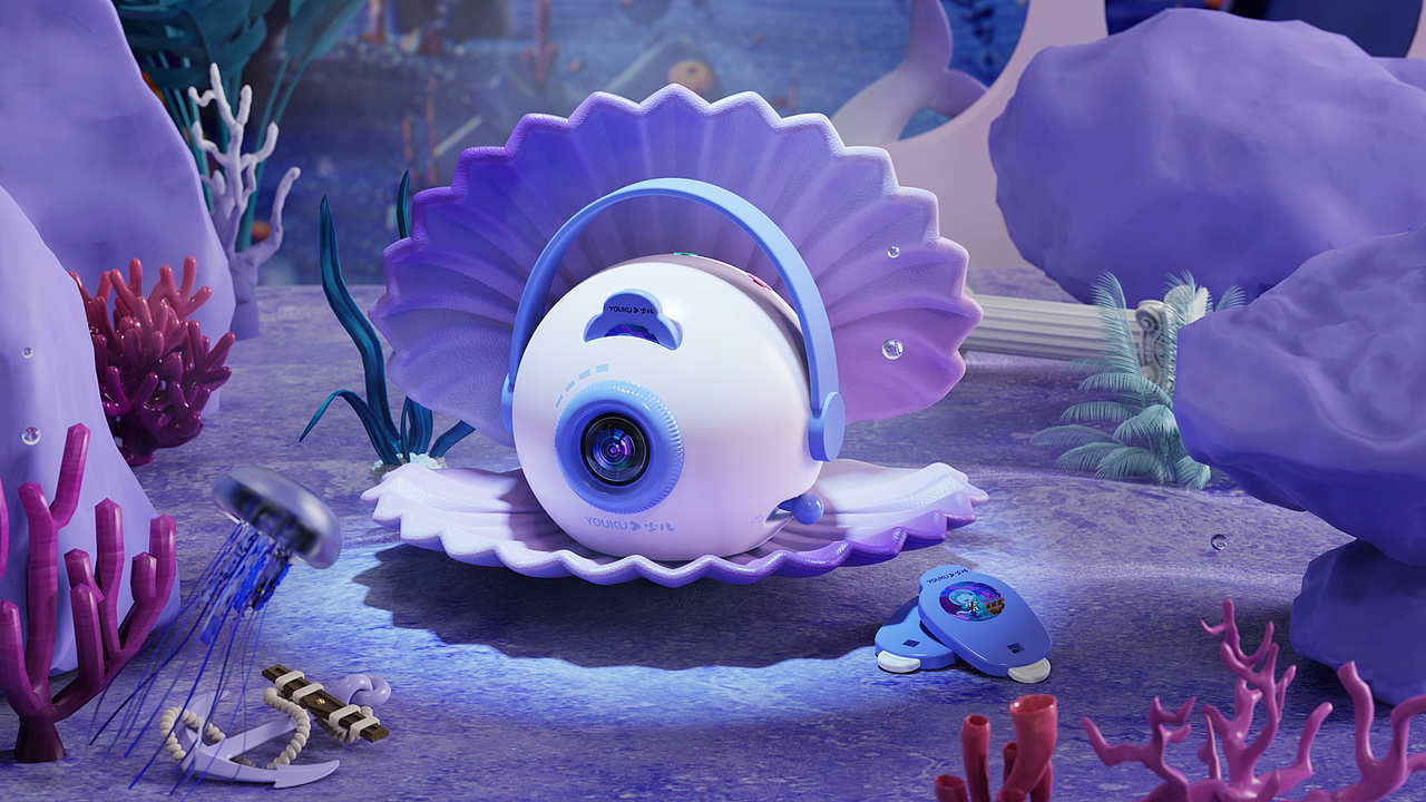 优酷少儿“启梦”儿童投影故事机（图ZNDAwMTE0NDU2） - 玩具 - 站酷设计师NINGNING1原创素材 - 站酷ZCOOL