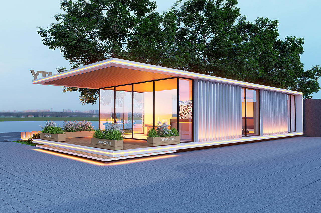 展厅展馆设计围挡售楼处集装箱围挡空间设计建筑设计（图ZNDAwMTIwMTQ0） - 建筑设计 - 站酷设计师童顺设计研究所原创素材 - 站酷ZCOOL