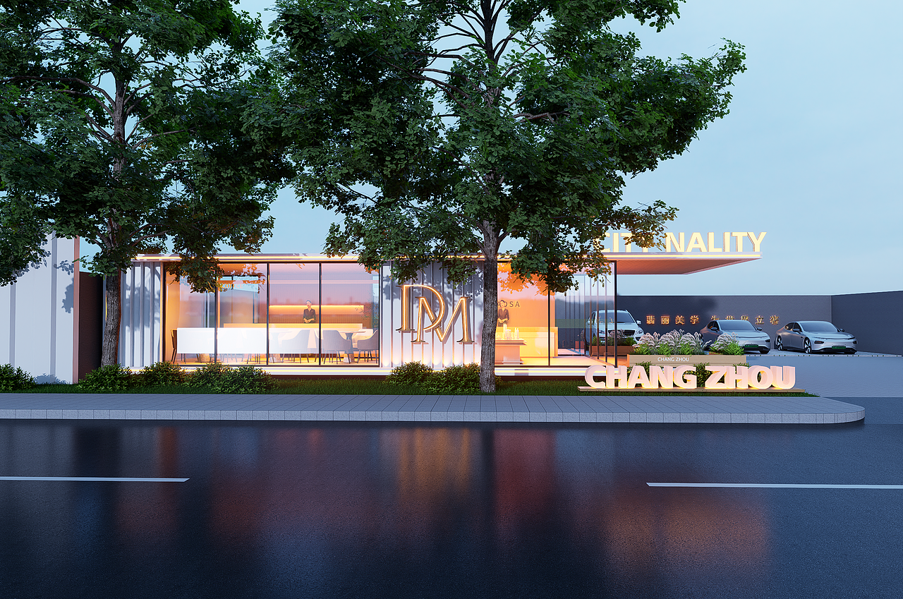 展厅展馆设计围挡售楼处集装箱围挡空间设计建筑设计（图ZNDAwMTIwMjMy） - 建筑设计 - 站酷设计师童顺设计研究所原创素材 - 站酷ZCOOL