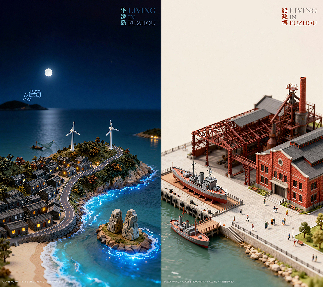 福州微缩景观（图ZNDAwMTMwOTI4） - AI作品 - 站酷设计师隐形的老王头原创素材 - 站酷ZCOOL