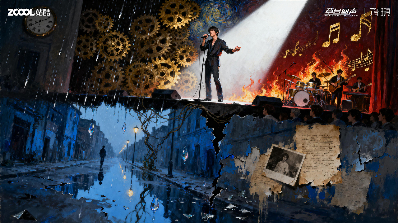 用声音对抗世界（图ZNDAwMTMxMTI4） - 海报 - 站酷设计师吴柯原创素材 - 站酷ZCOOL