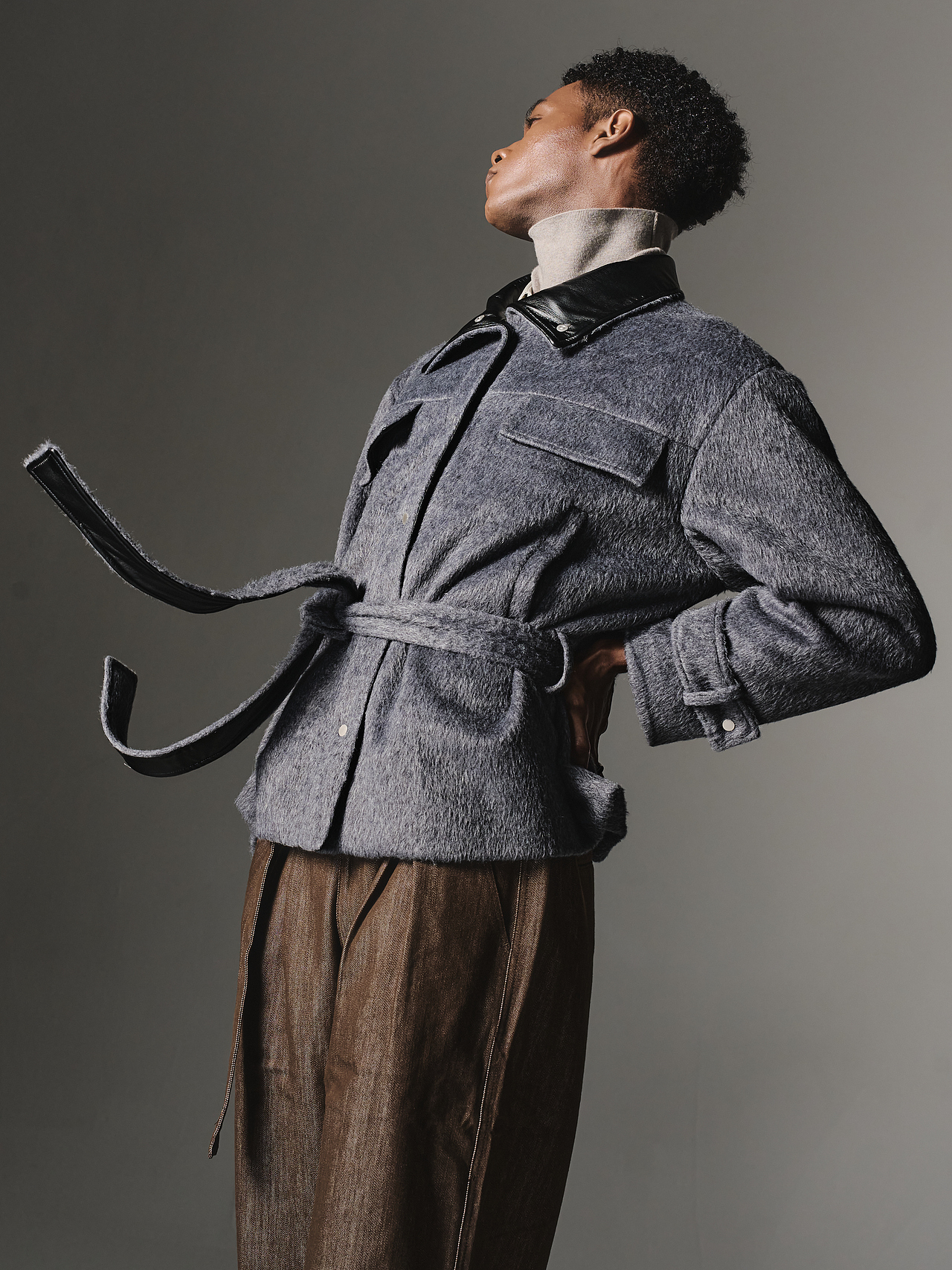 外模 超模 质感型男 高级感 简约 复古 轻奢 时尚大片