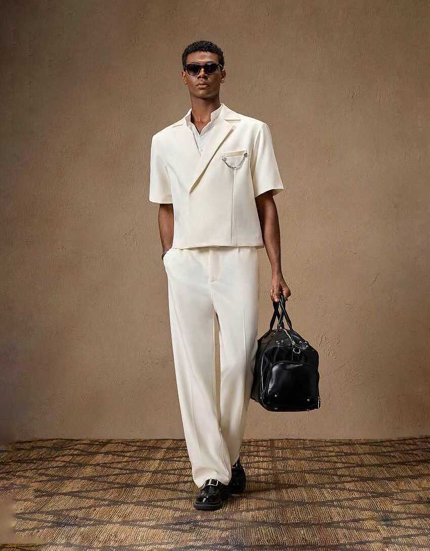 外模 超模 质感型男 高级感 简约 复古 轻奢 时尚大片