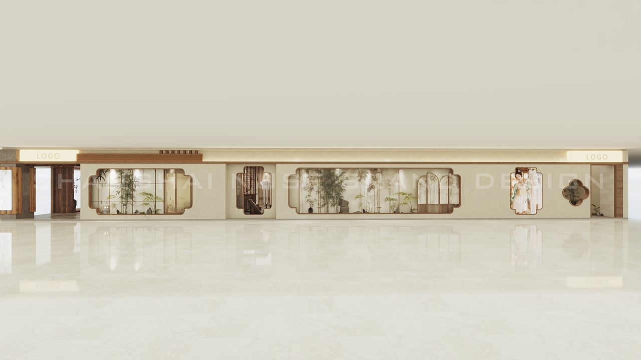 圆窗框景:内衣店的东方美学帧