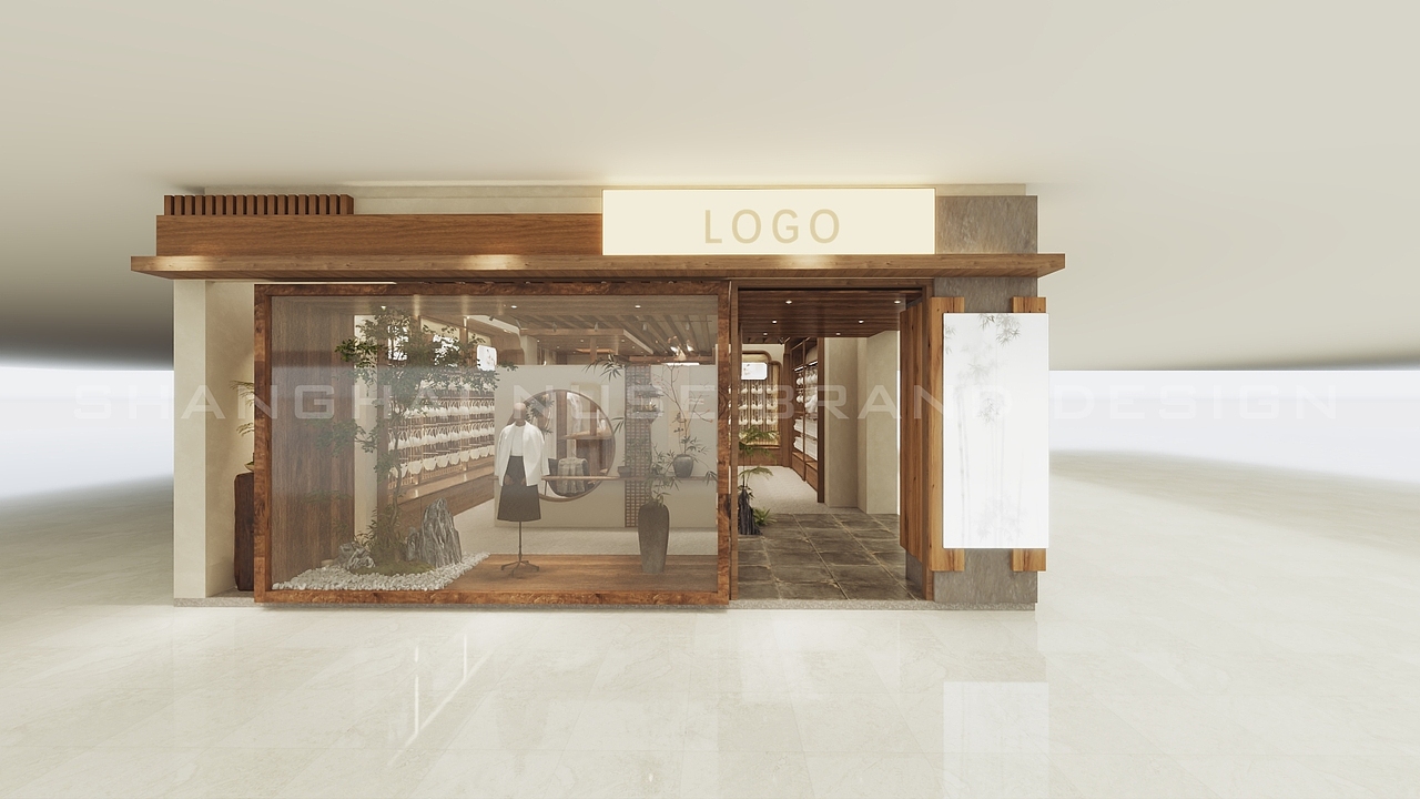 圆窗框景:内衣店的东方美学帧