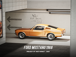 【2025汽车渲染】Ford Mustang 1968