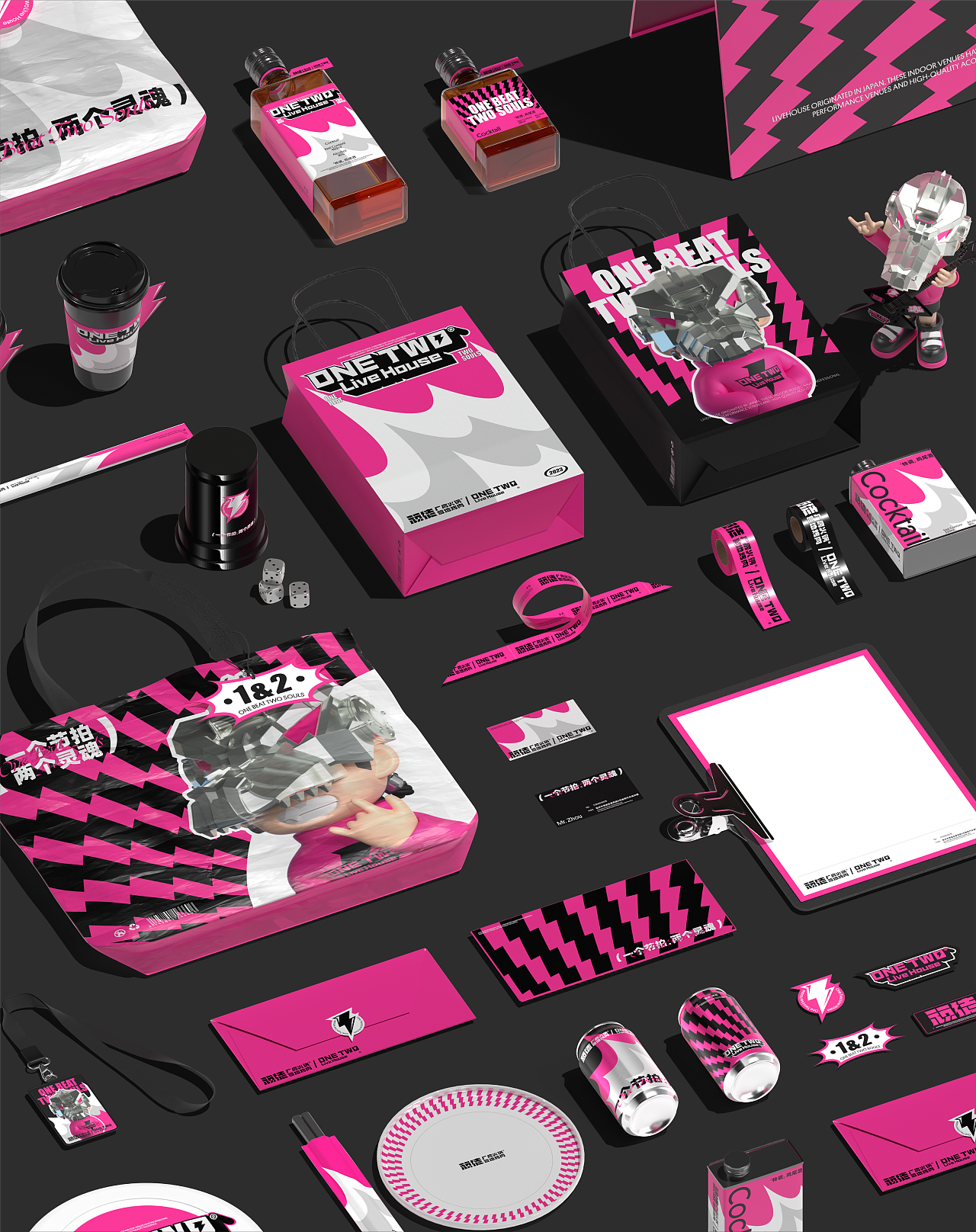 ONETWO顽徒 LIVEHOUSE | 品牌设计IP设计（图ZNDAwMTU0Mjk2） - 品牌 - 站酷设计师观念狗原创素材 - 站酷ZCOOL
