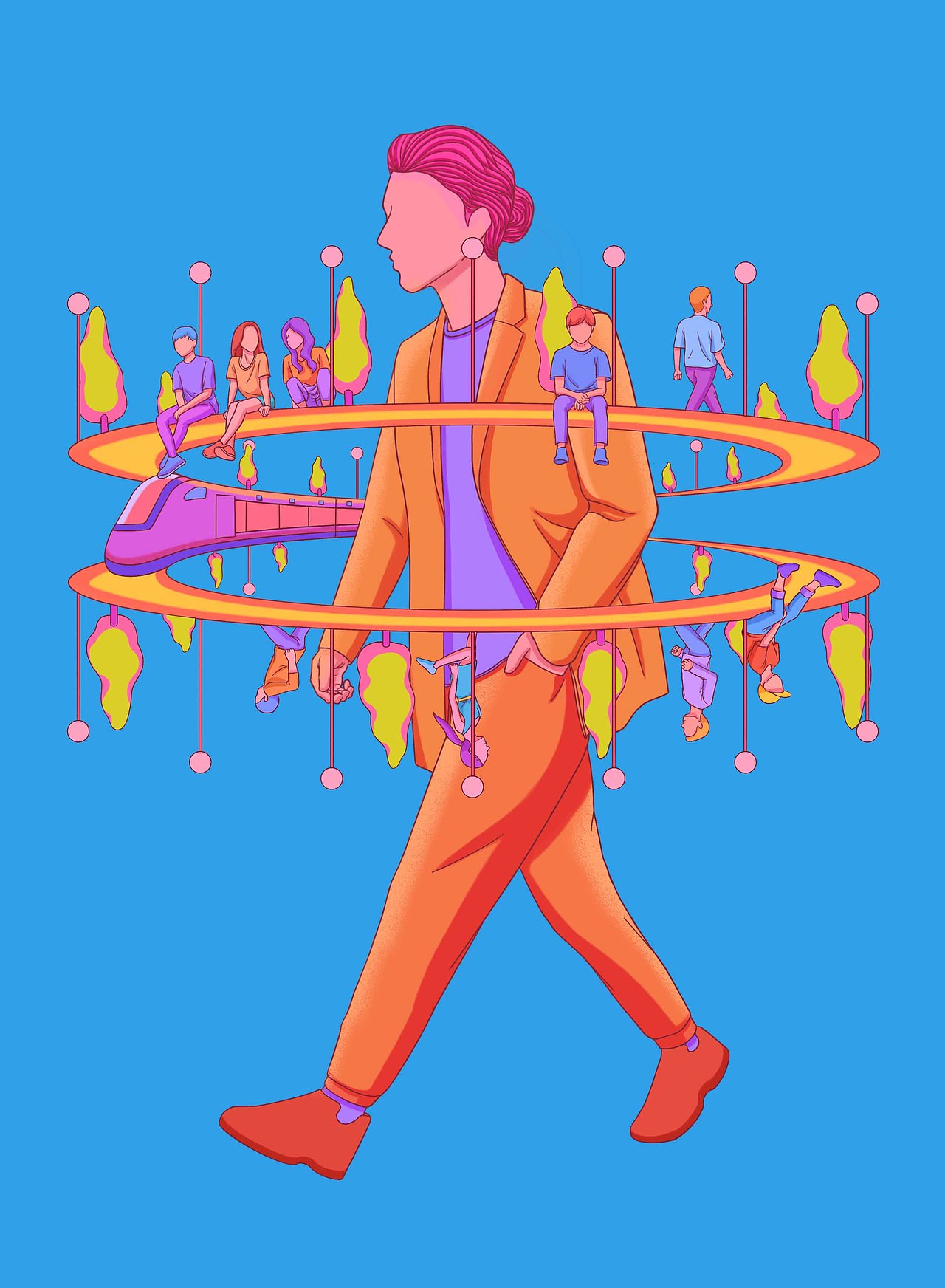 创意人物插画01（图ZNDAwMTYwODI4） - 商业插画 - 站酷设计师湯汤原创素材 - 站酷ZCOOL