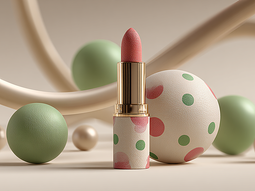 AI创作/抖音美妆口红电商视觉广告