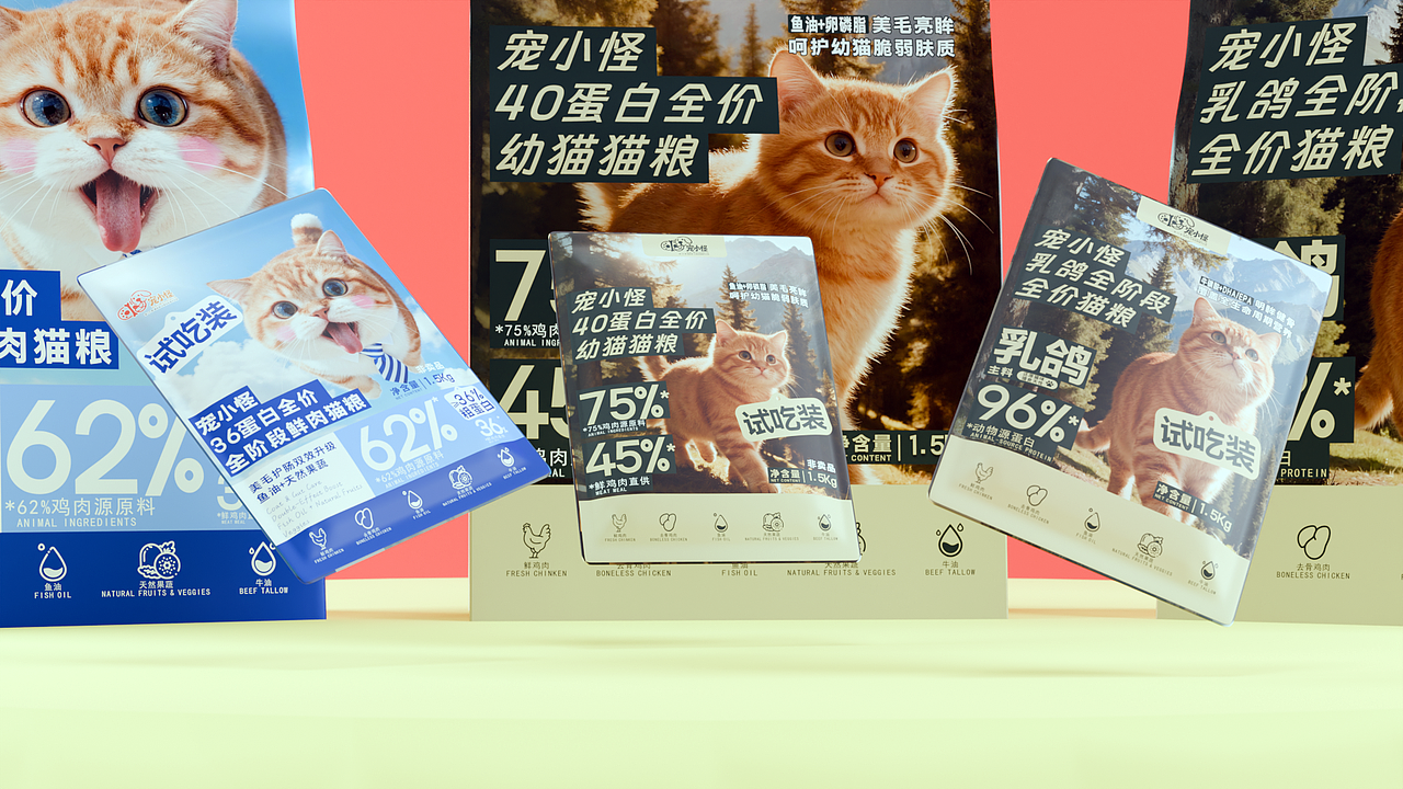 宠物粮包装设计（图ZNDAwMTY1MDg4） - 包装 - 站酷设计师超宇宙力原创素材 - 站酷ZCOOL