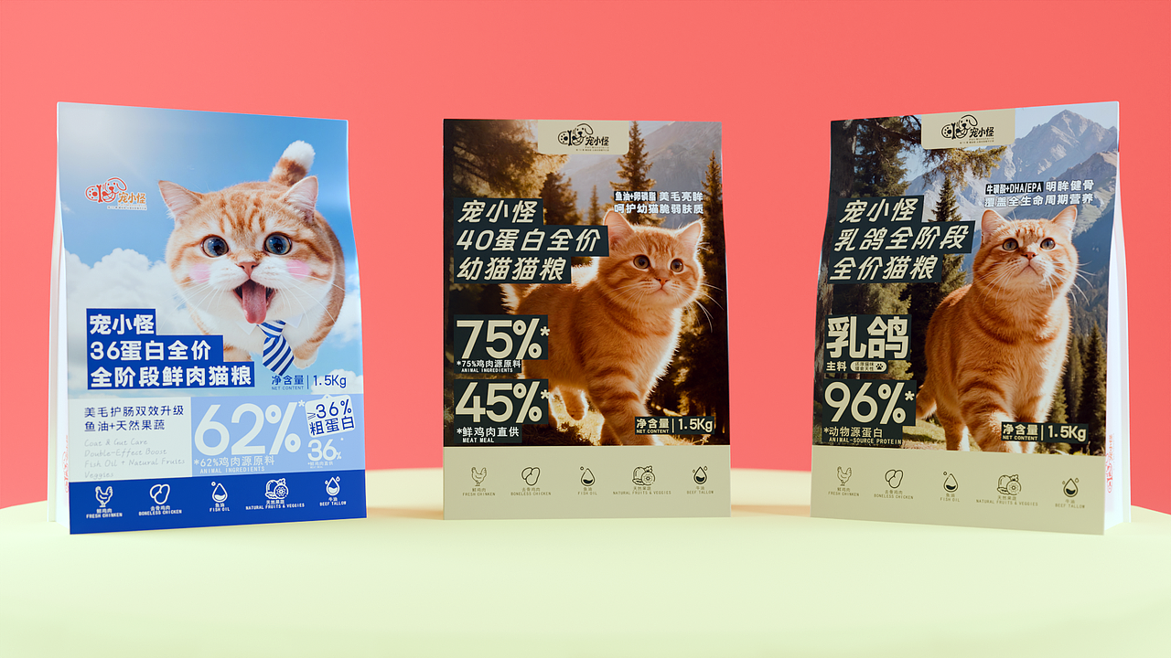 宠物粮包装设计（图ZNDAwMTY1MDg0） - 包装 - 站酷设计师超宇宙力原创素材 - 站酷ZCOOL