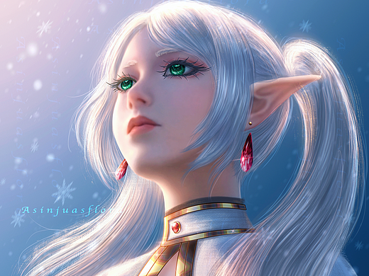 葬送的芙莉莲 仰视挑战 同人插画