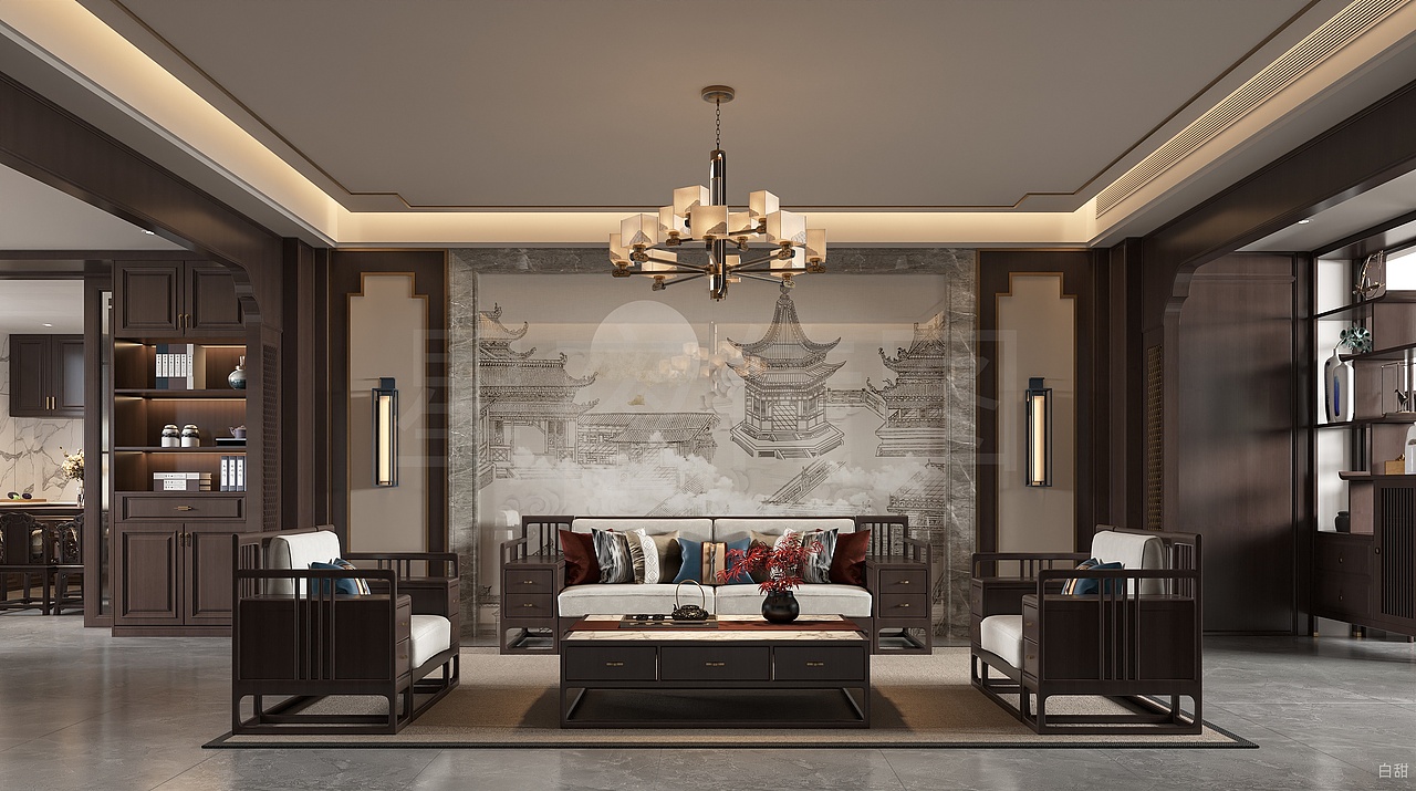 现代中式风|精准还原,将山水禅意揉进生活日常