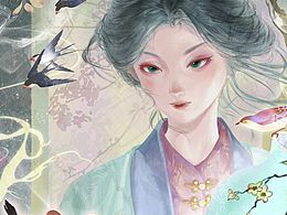 文物擬人-乾隆粉彩花鳥紋瓷瓶