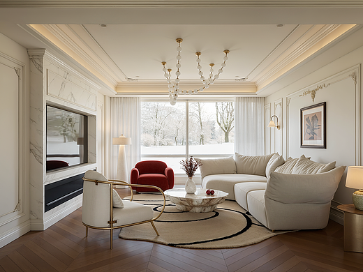 室内效果图表现,客餐厅700起